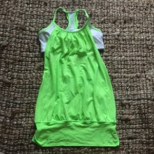 Fun neon lululemon workout top